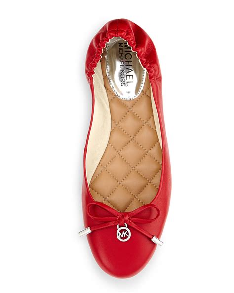 michael kors red ballet flats|michael kors ballet flats sale.